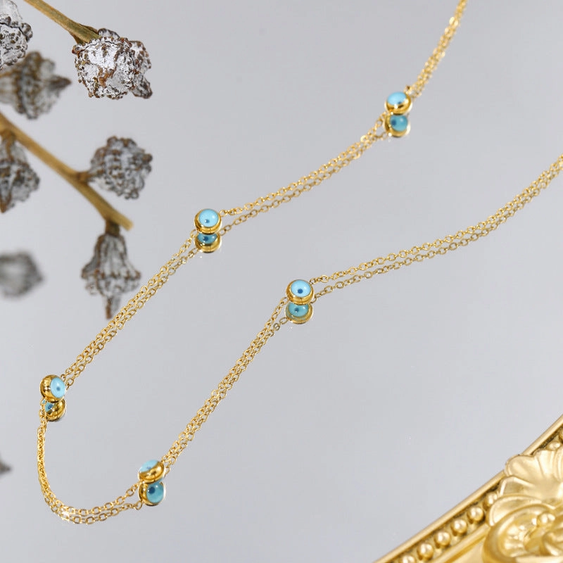 Wholesale Eye Stainless Steel Necklace