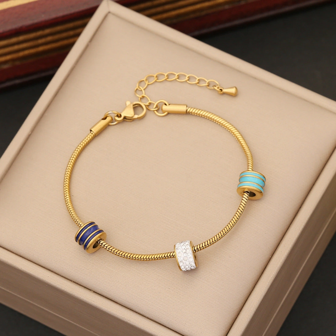 Wholesale Eye Vintage Elephant Stainless Steel Bracelet