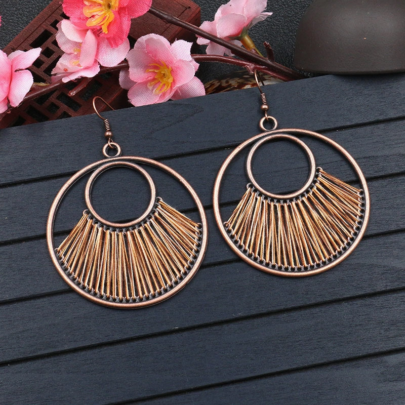 Wholesale Fabric Yarn Alloy Earrings