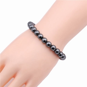 Wholesale Faceted Black Stone Bracelet