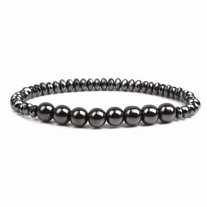 Wholesale Faceted Black Stone Bracelet