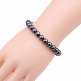 Wholesale Faceted Black Stone Bracelet
