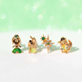 Wholesale Fairy Tale Princess Micropaved Zircon Geometric Earrings