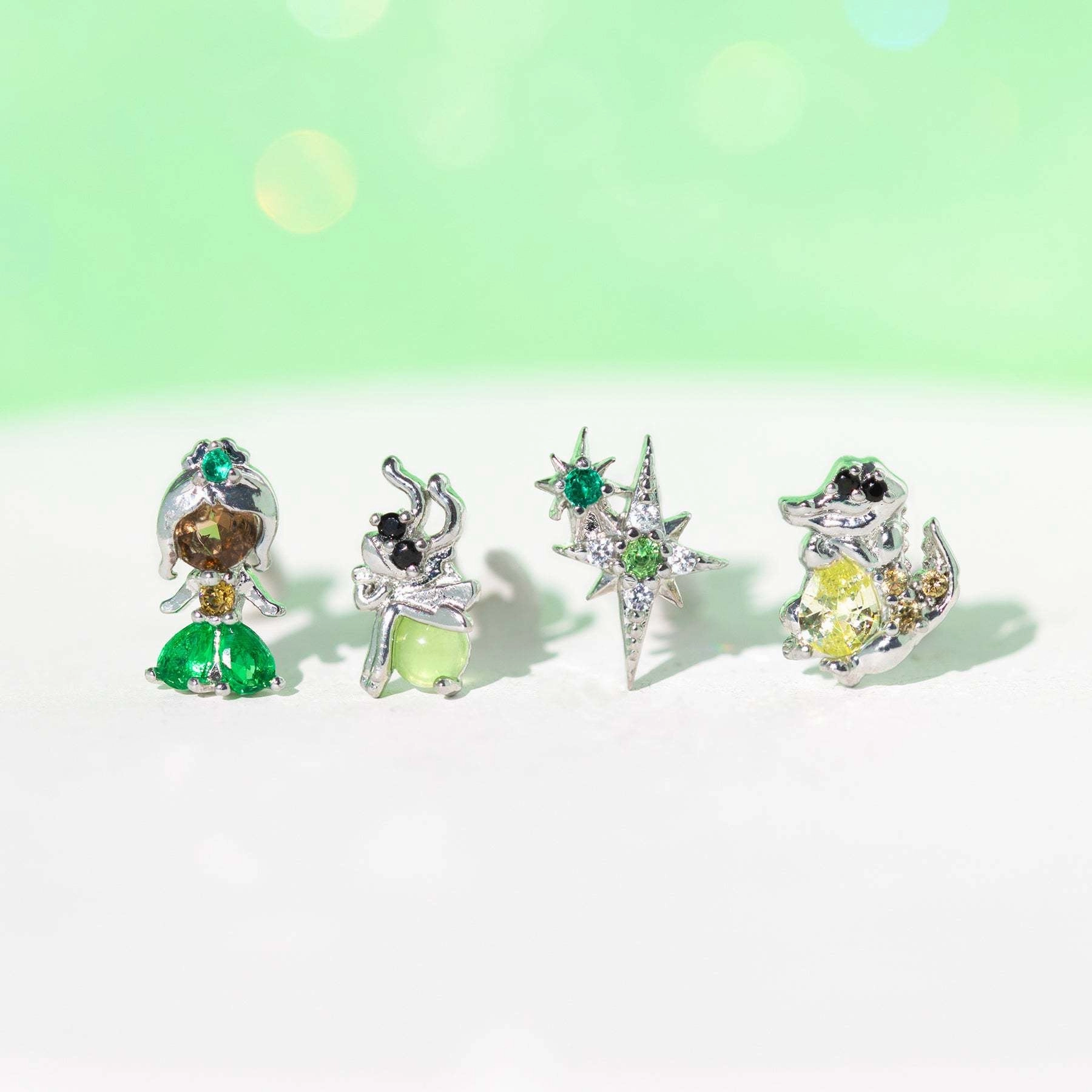 Wholesale Fairy Tale Princess Micropaved Zircon Geometric Earrings