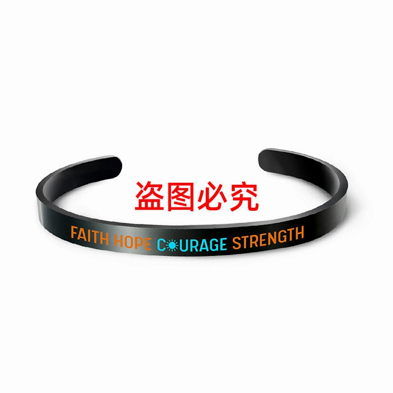 Wholesale Family Inspirational Phrases Engraved Stainless Steel Necklace