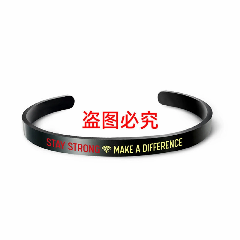 Wholesale Family Inspirational Phrases Engraved Stainless Steel Necklace