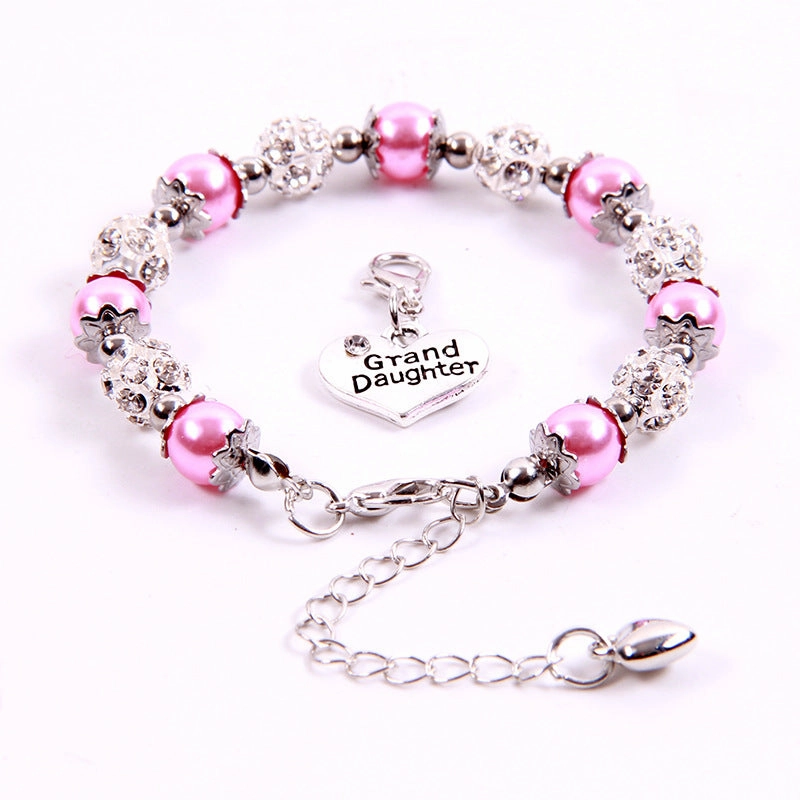 Wholesale Family Member Stainless Steel Zircon Bracelet