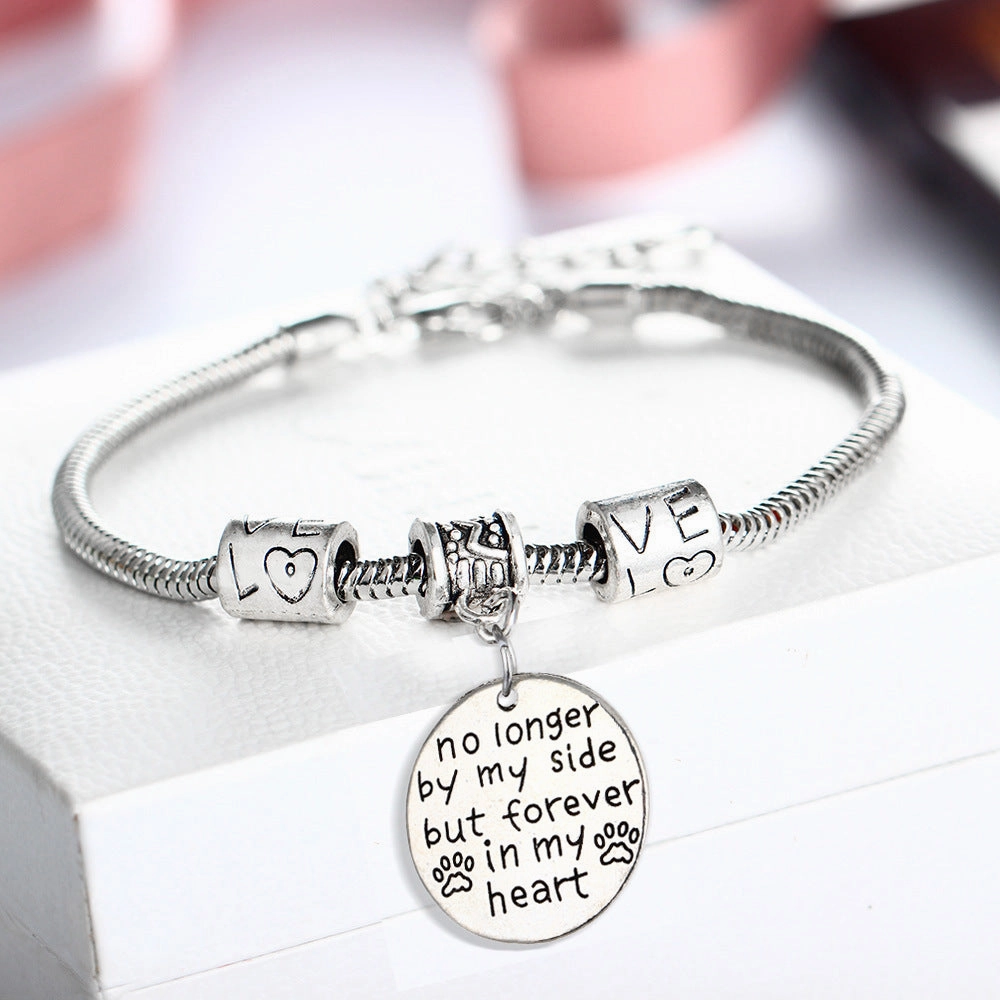 Wholesale Family Members Affection Alloy Lettering Bracelet