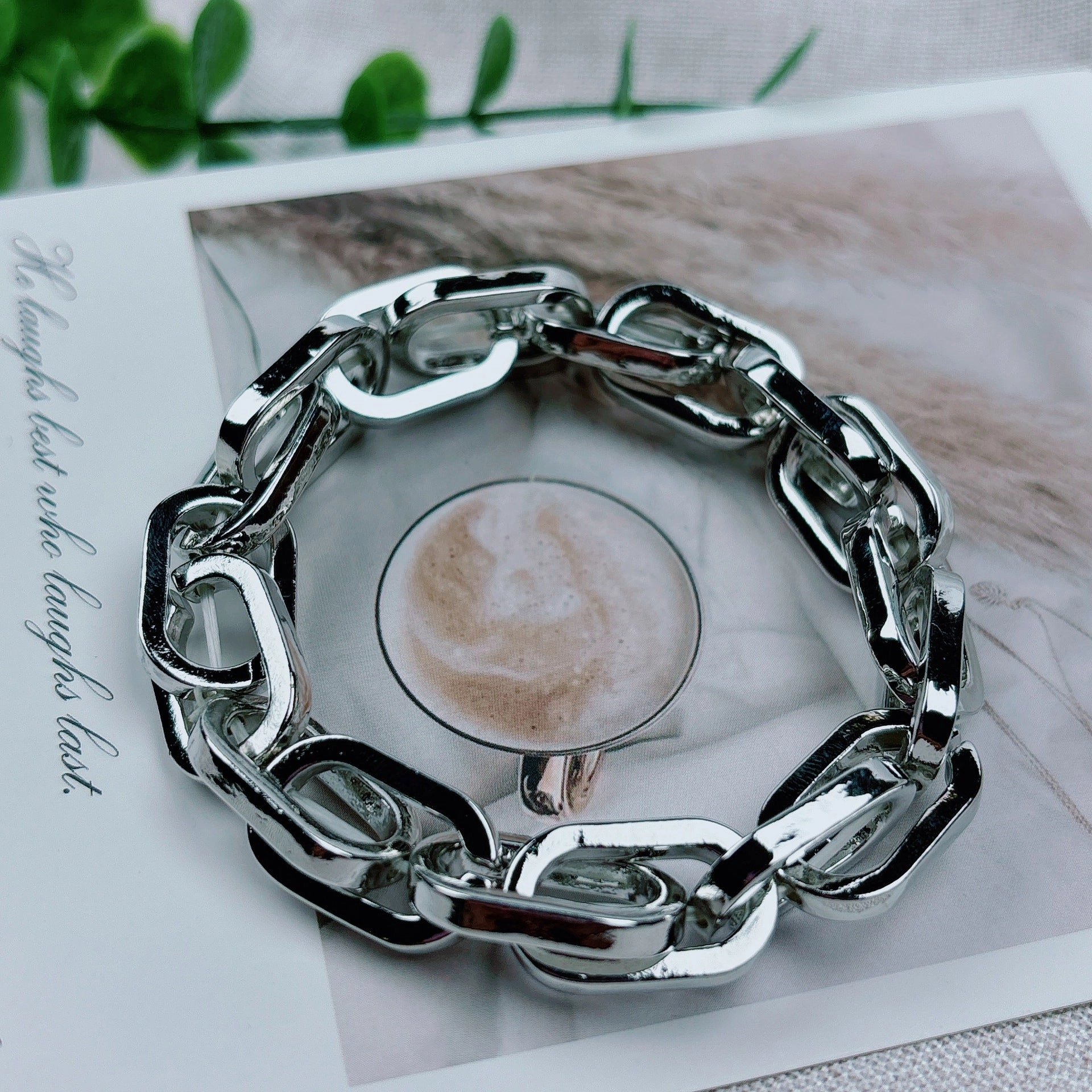 Wholesale fashion chain with subculture hip-hop bracelet