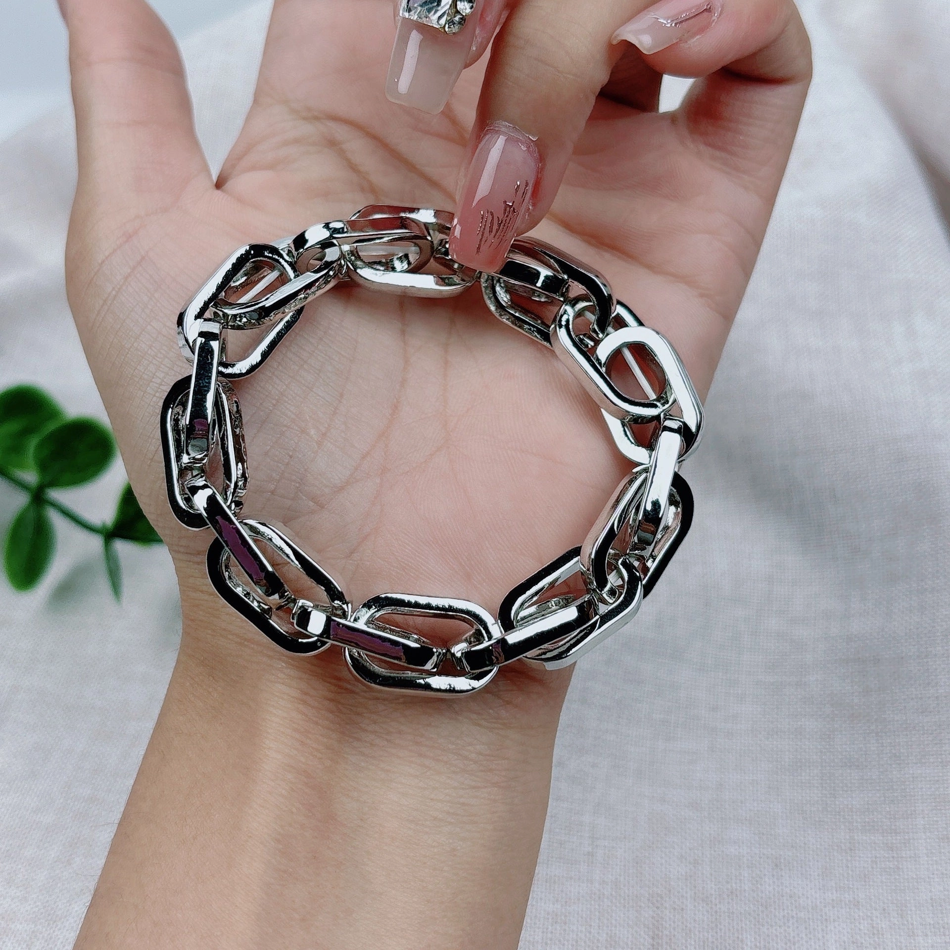 Wholesale fashion chain with subculture hip-hop bracelet