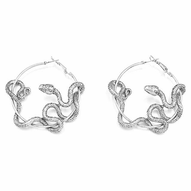 Wholesale Fashion Exaggerated Retro Creative Beauty Snake Earrings