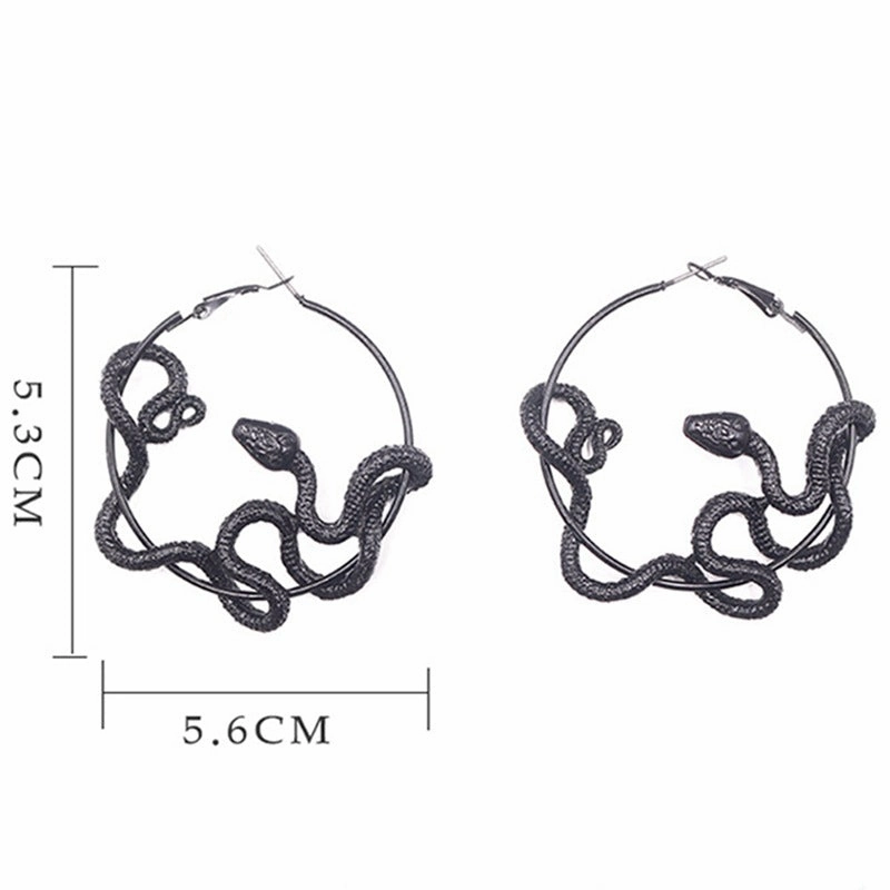 Wholesale Fashion Exaggerated Retro Creative Beauty Snake Earrings