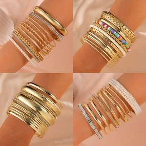Wholesale Fashion Geometry Bohemian Vintage Metal Necklace
