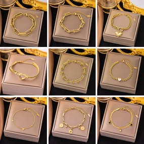 Wholesale Fashion High-end Light Luxury Titanium Steel Bracelet