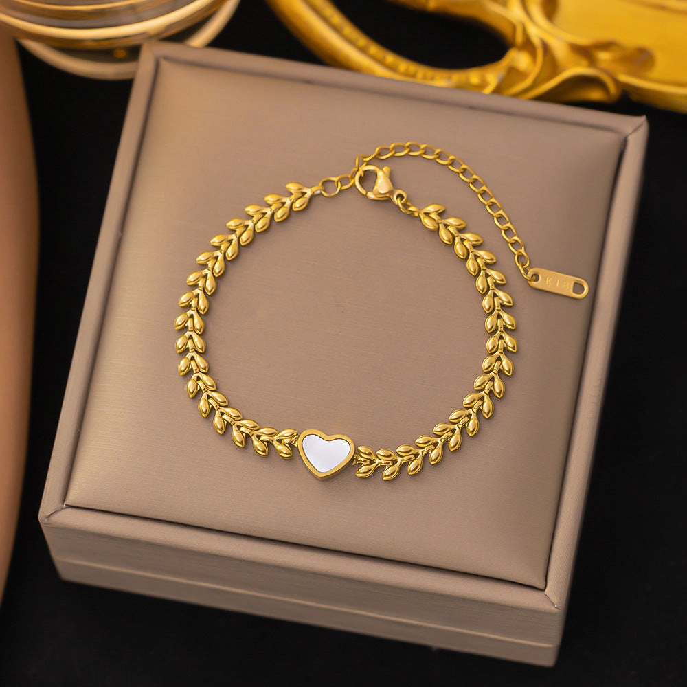 Wholesale Fashion High-end Light Luxury Titanium Steel Bracelet