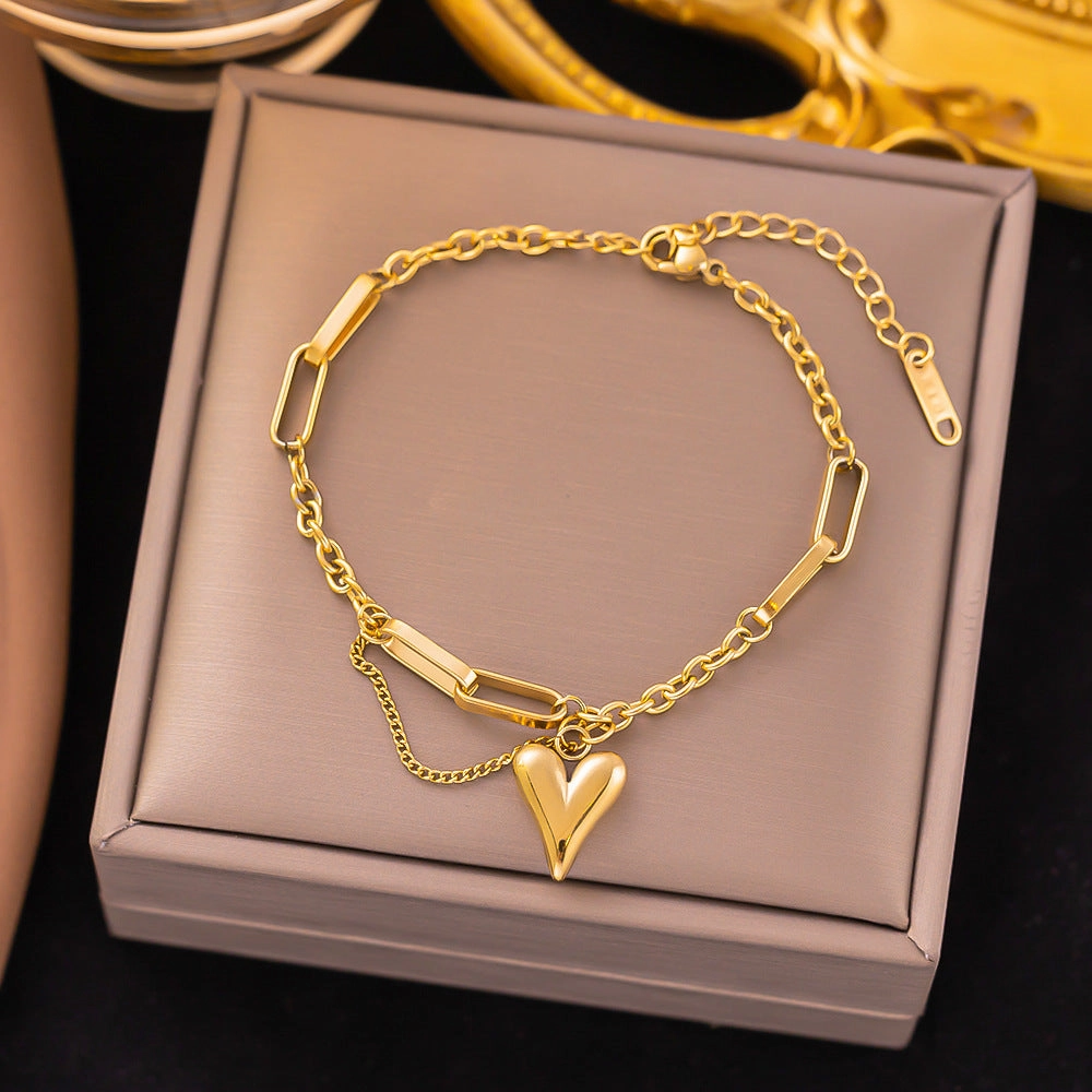 Wholesale Fashion High-end Light Luxury Titanium Steel Bracelet