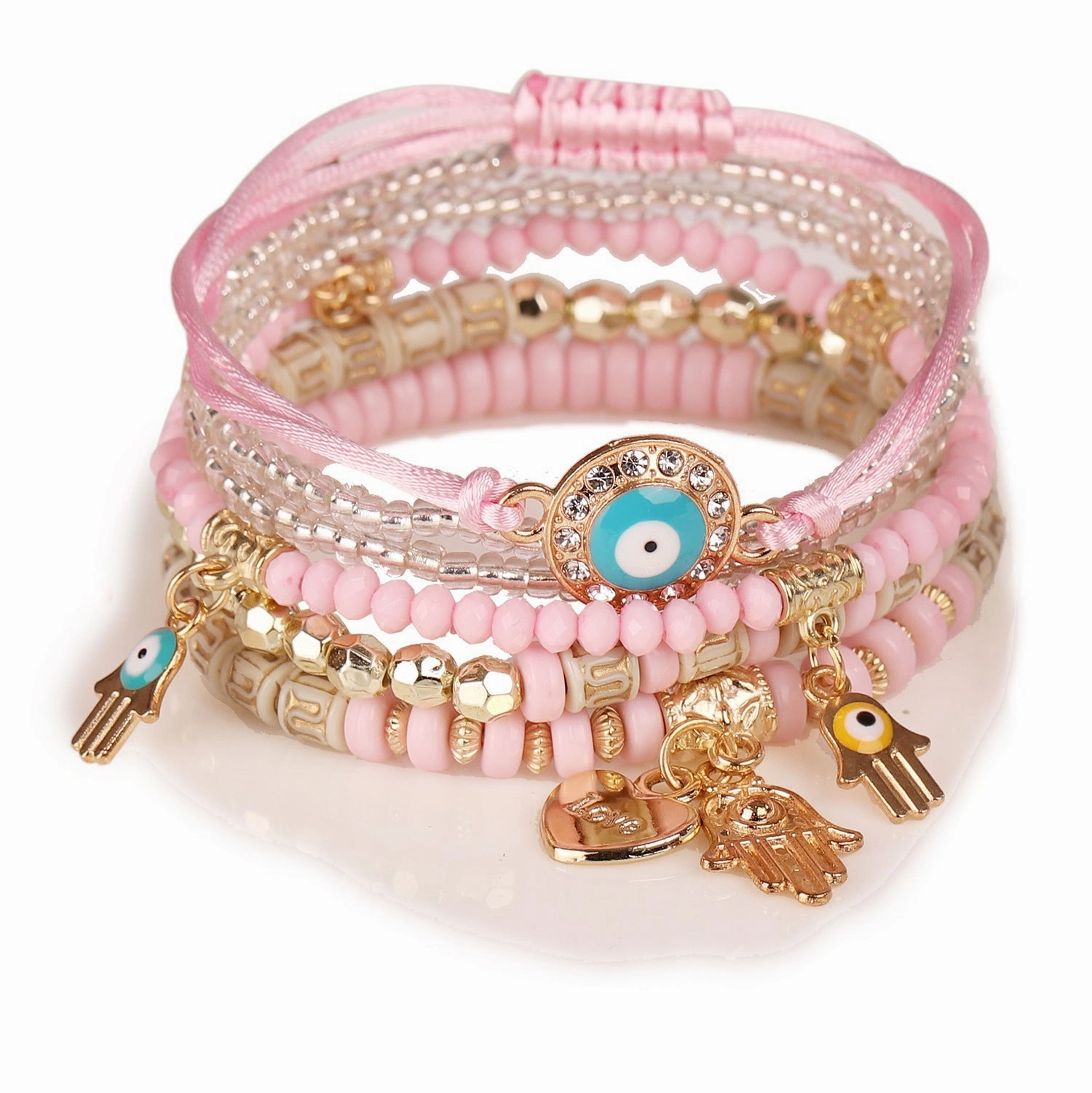 Wholesale Fashion Rice Bead Alloy Bracelet