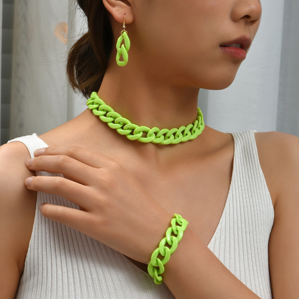 Wholesale Fashion Simple Acrylic Bracelet Three-Piece Set