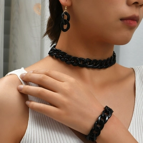 Wholesale Fashion Simple Acrylic Bracelet Three-Piece Set