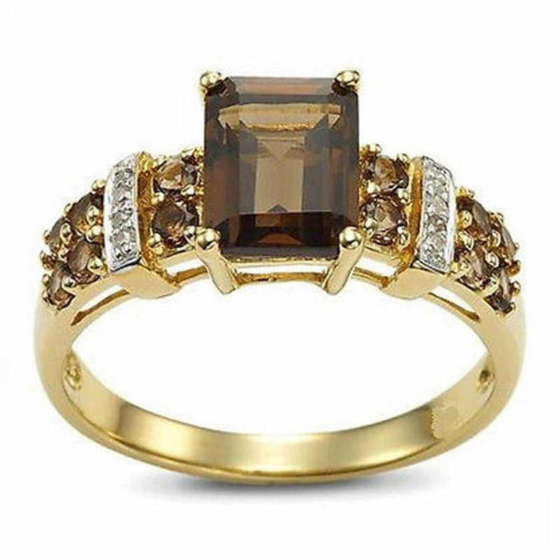 Wholesale Fashion Square Zircon Set Rings