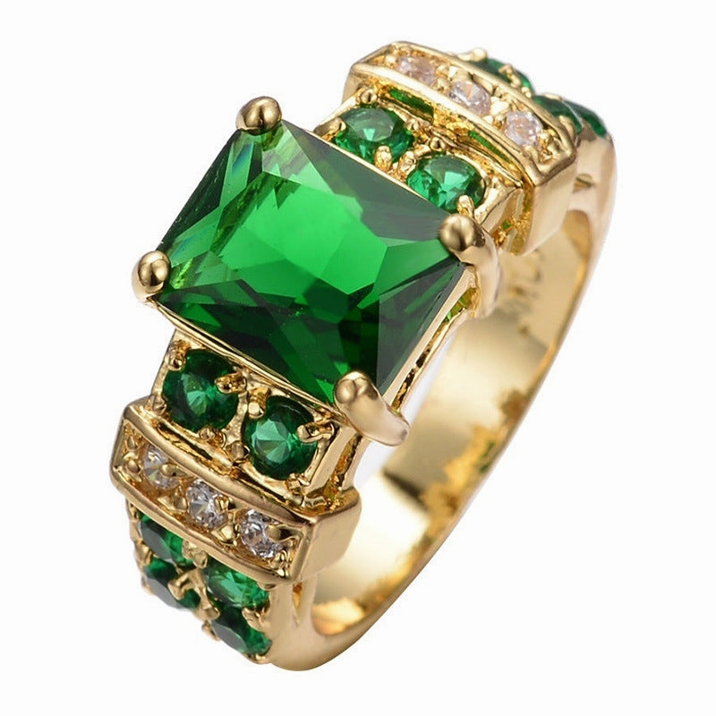 Wholesale Fashion Square Zircon Set Rings