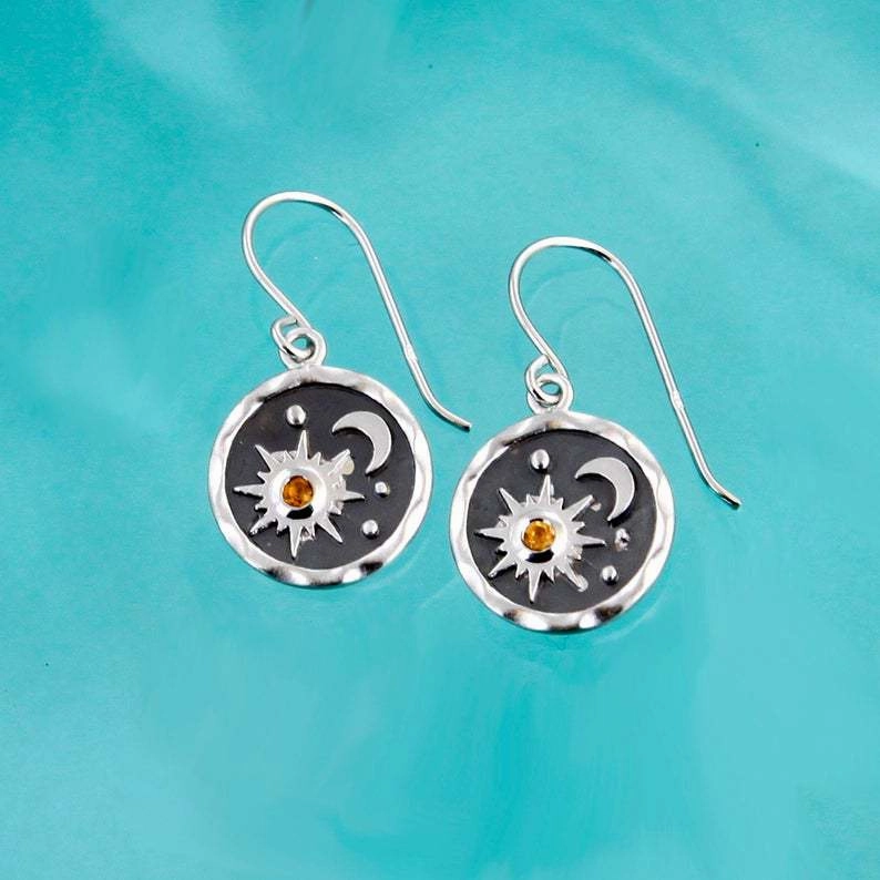 Wholesale Fashion Sun Moon Earrings