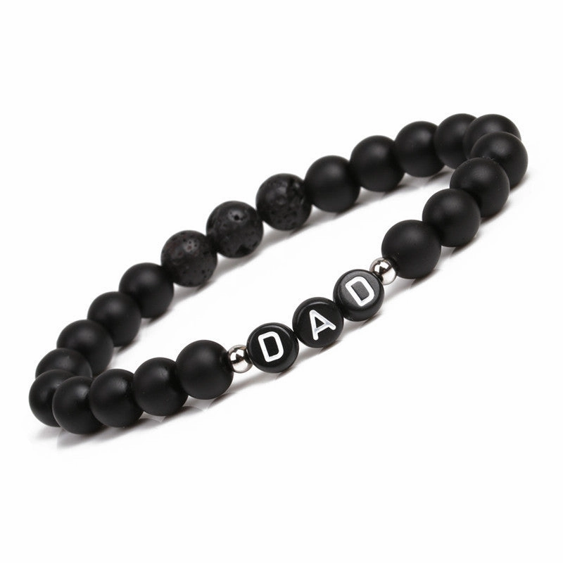 Wholesale Father's Day Gift Alphabet Beaded Bracelet