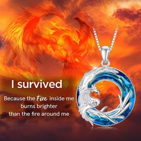 Wholesale Fire of Life Phoenix Necklace Reborn From The Fire