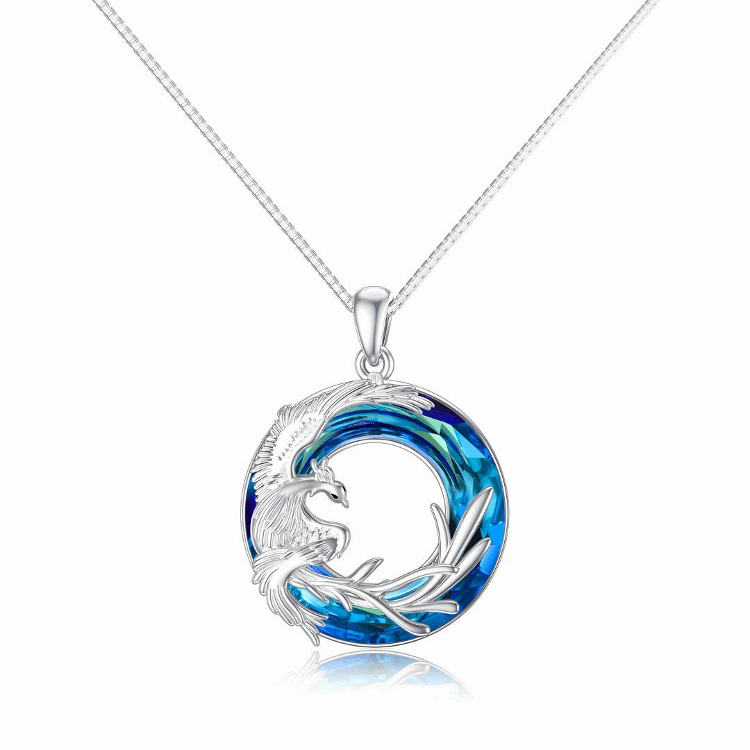 Wholesale Fire of Life Phoenix Necklace Reborn From The Fire