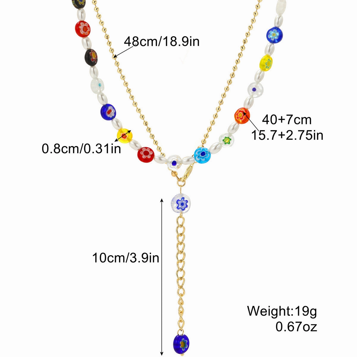Wholesale Five-pointed Star Stacked Zircon Metal Multi-layer Necklace Jewelry Set