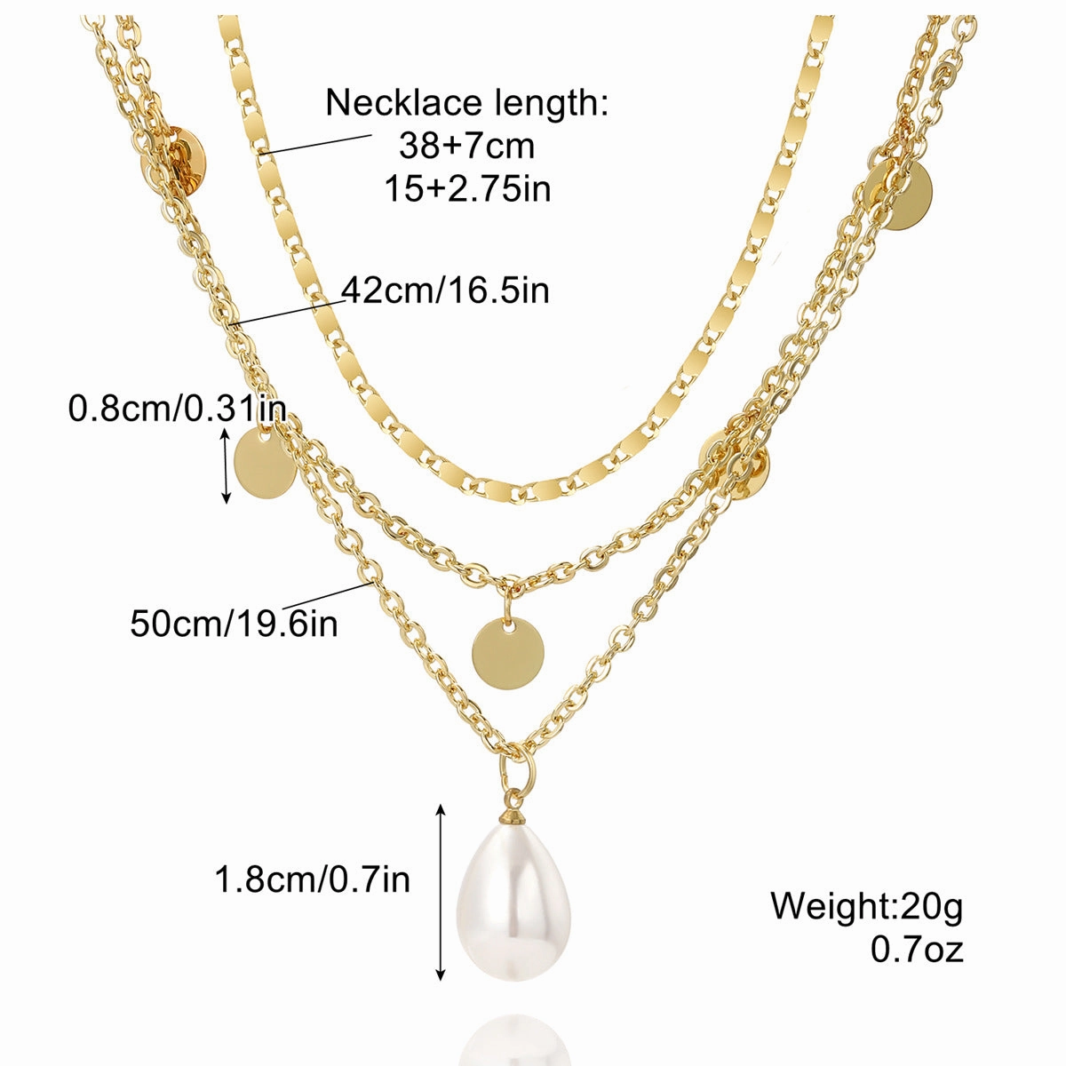 Wholesale Five-pointed Star Stacked Zircon Metal Multi-layer Necklace Jewelry Set