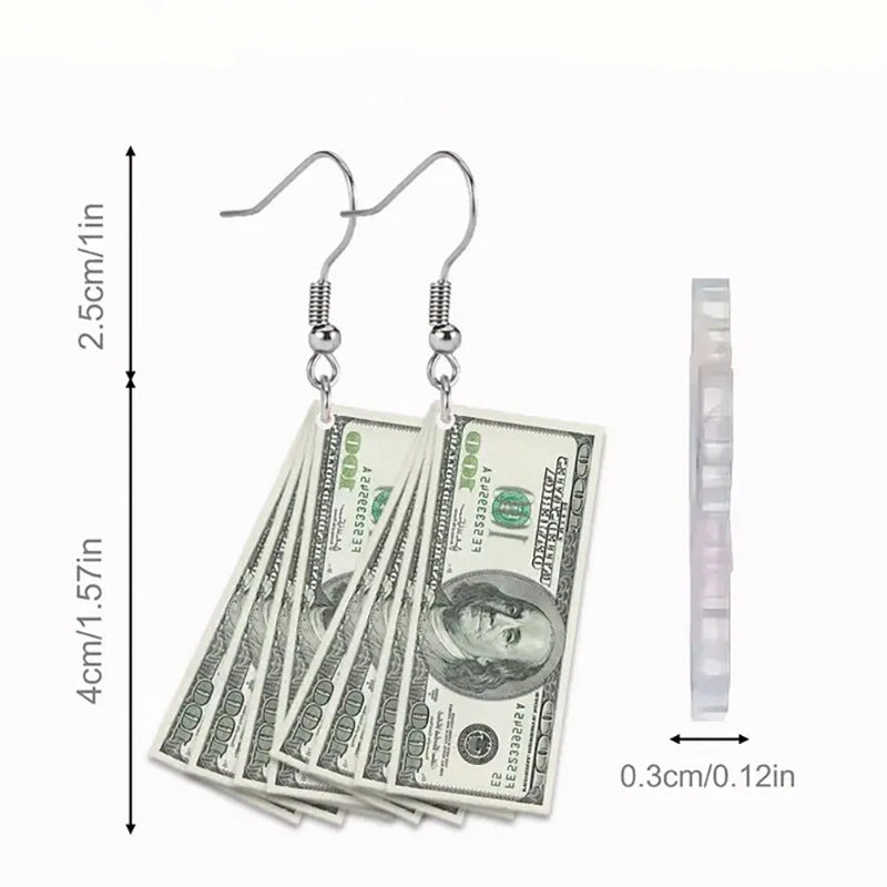 Wholesale Flat Acrylic Fashion Creative Earrings