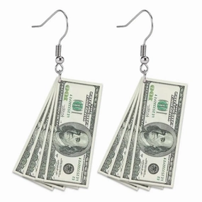 Wholesale Flat Dollar Acrylic Earrings