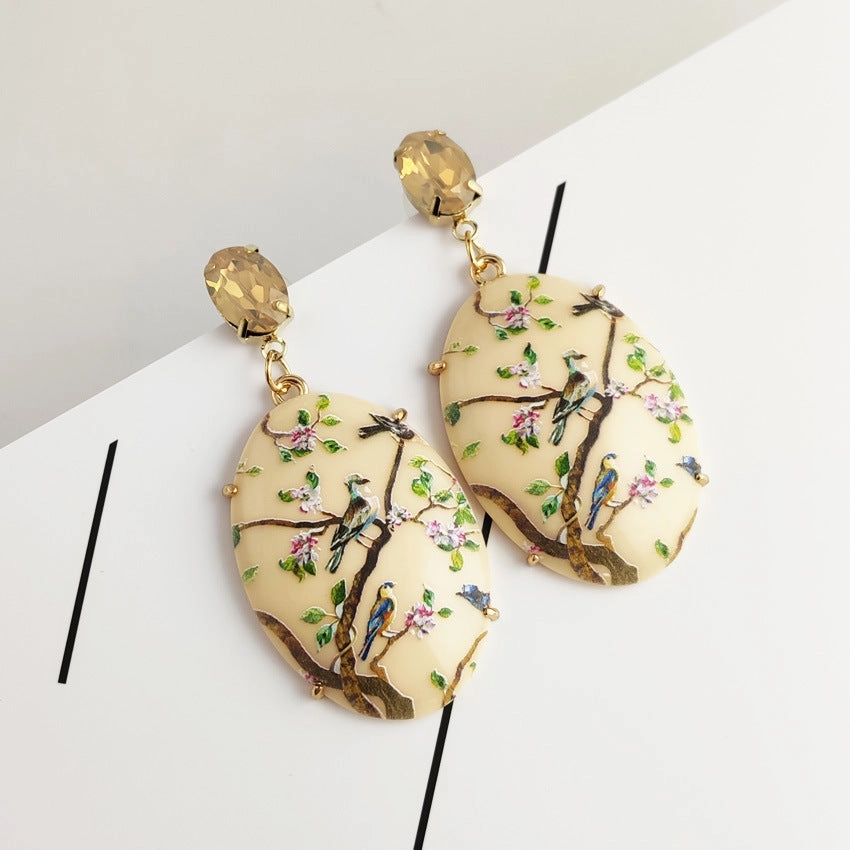 Wholesale Floral Acrylic Earrings