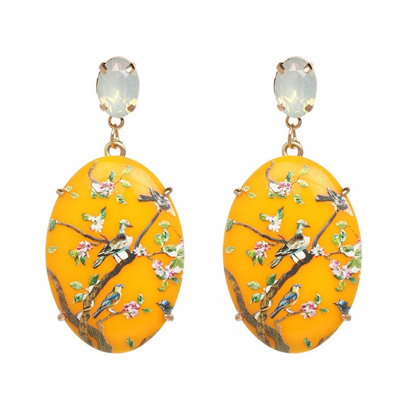 Wholesale Floral Acrylic Earrings