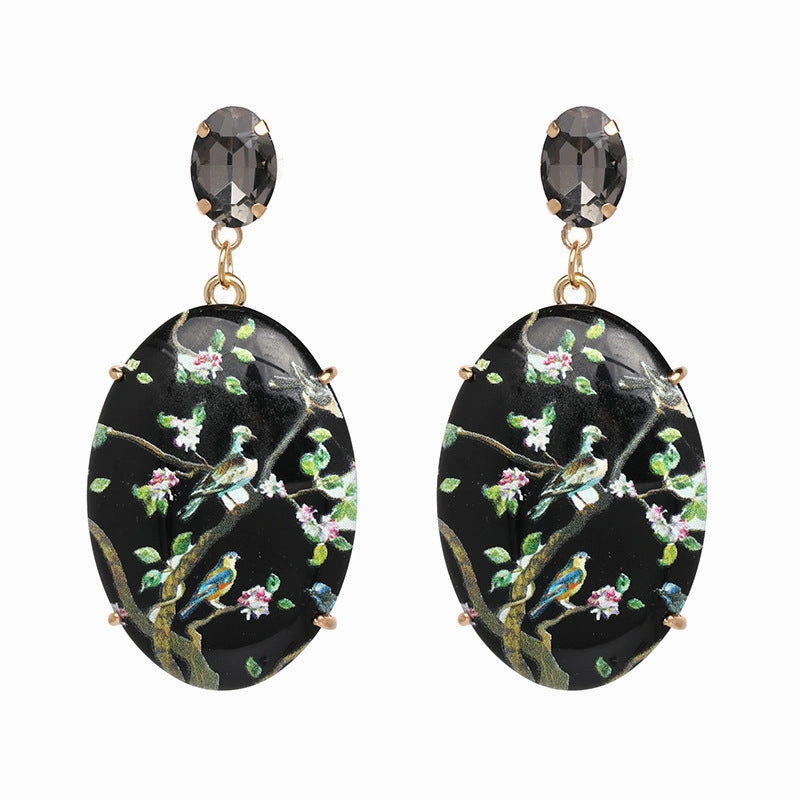 Wholesale Floral Acrylic Earrings