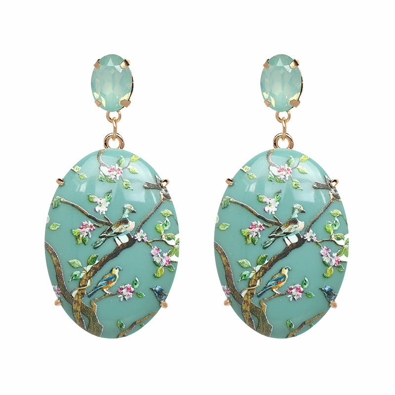 Wholesale Floral Acrylic Earrings
