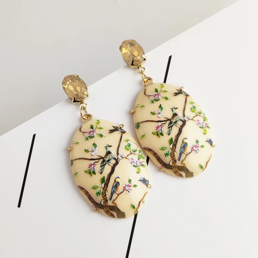 Wholesale Floral Acrylic Earrings