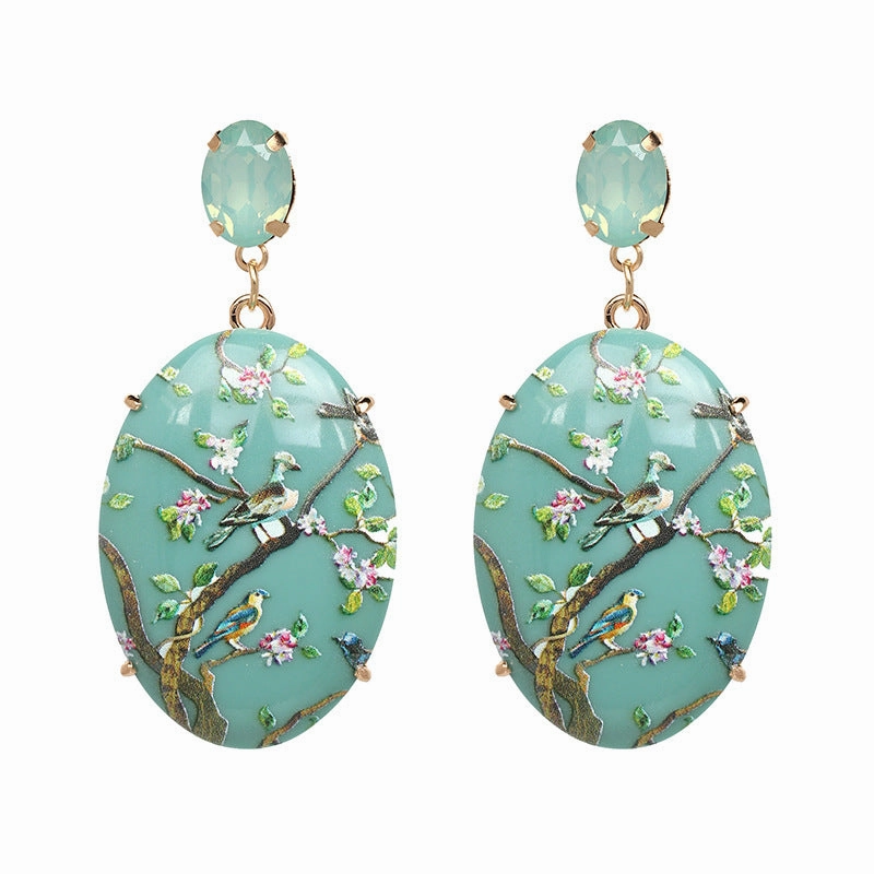 Wholesale Floral Acrylic Earrings