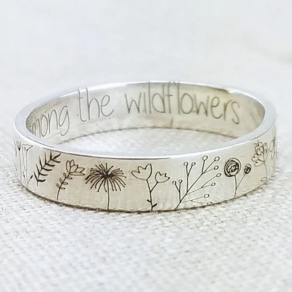 Wholesale Flower Alloy Rings