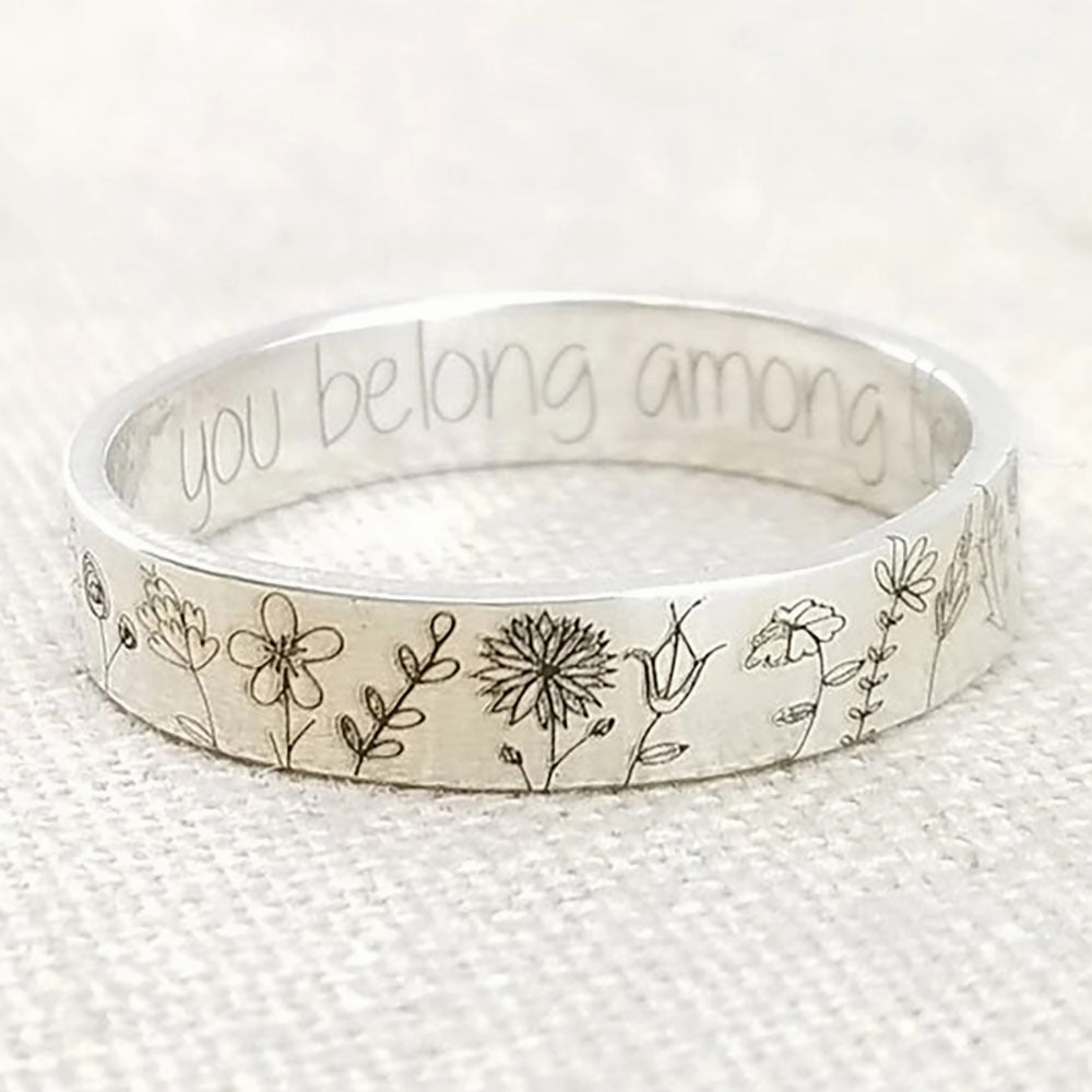 Wholesale Flower Alloy Rings