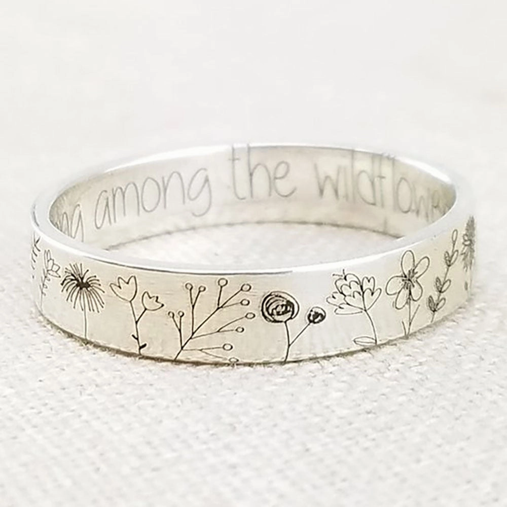 Wholesale Flower Alloy Rings
