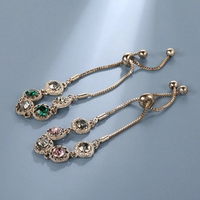 Wholesale Flower Diamond Alloy Bracelet
