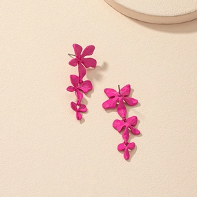 Wholesale Flower Exaggeration Alloy Earrings