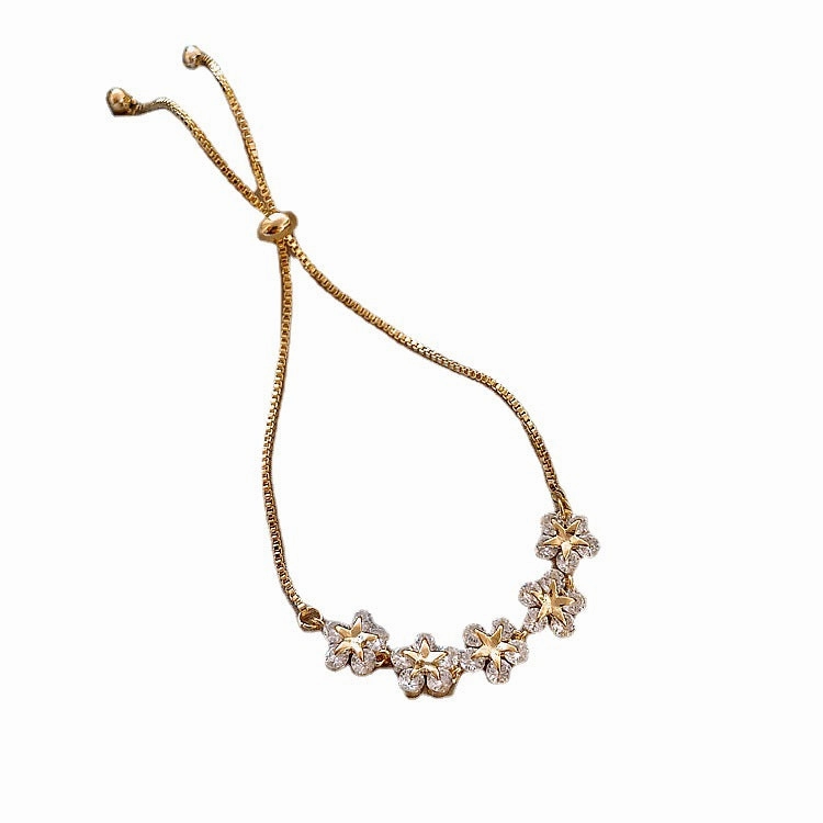 Wholesale Flower Frosty Wind Alloy Bracelet