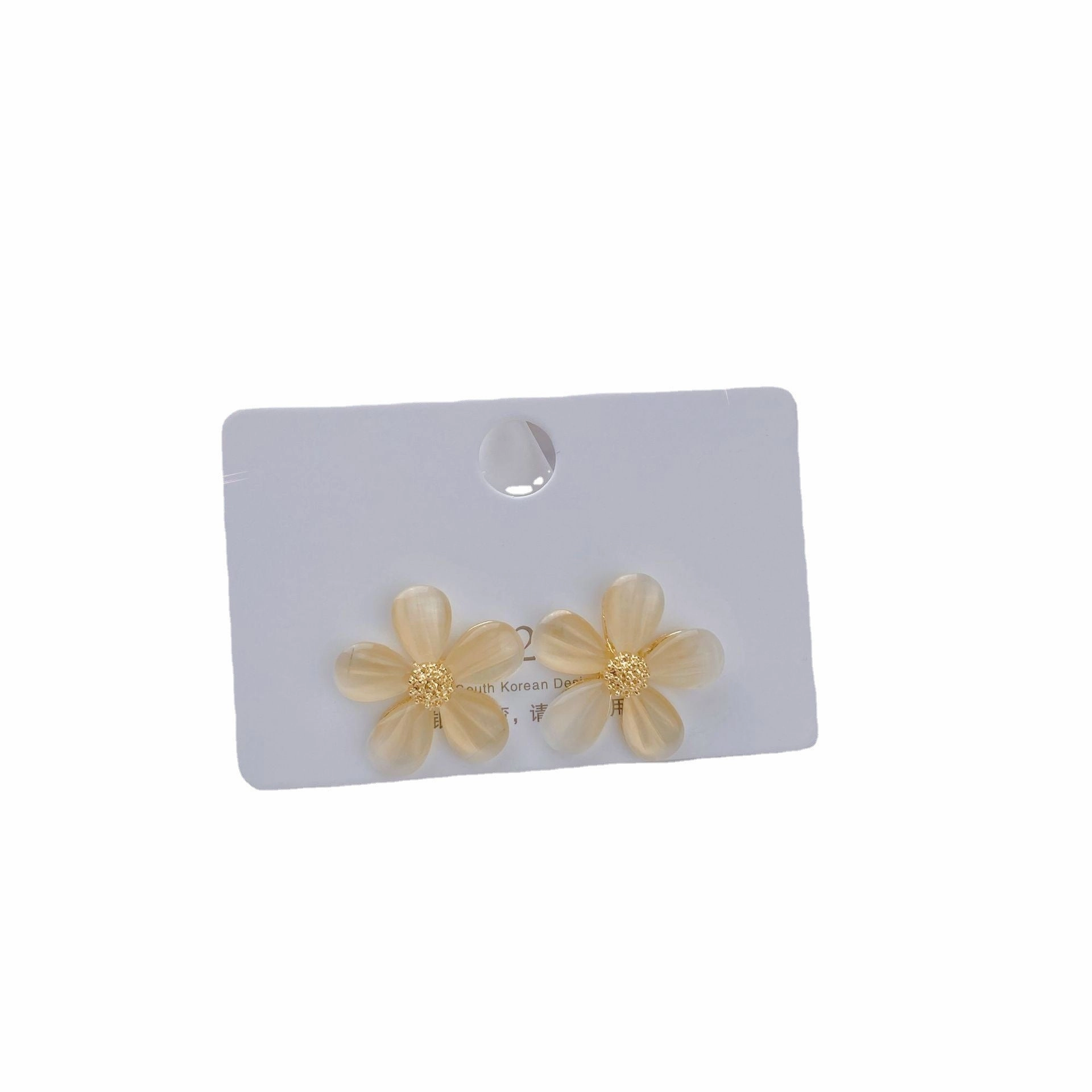 Wholesale Flower Opal Alloy Earrings