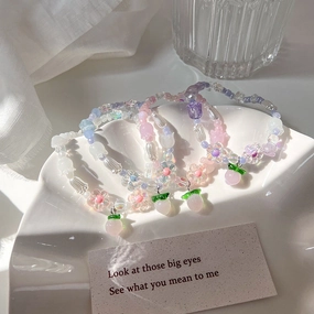 Wholesale Flower Vintage Glass Beaded Bracelet