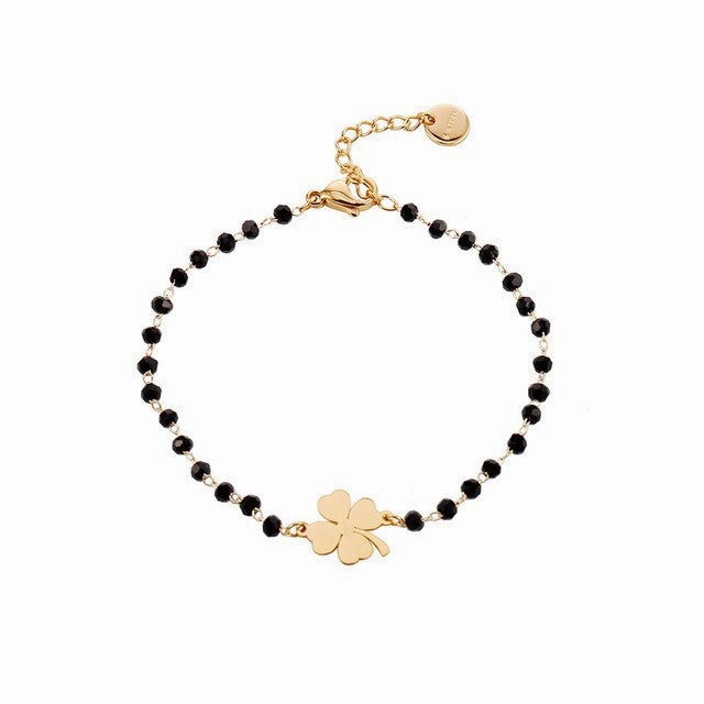 Wholesale Four Leaf Clover Bracelet Titanium Steel