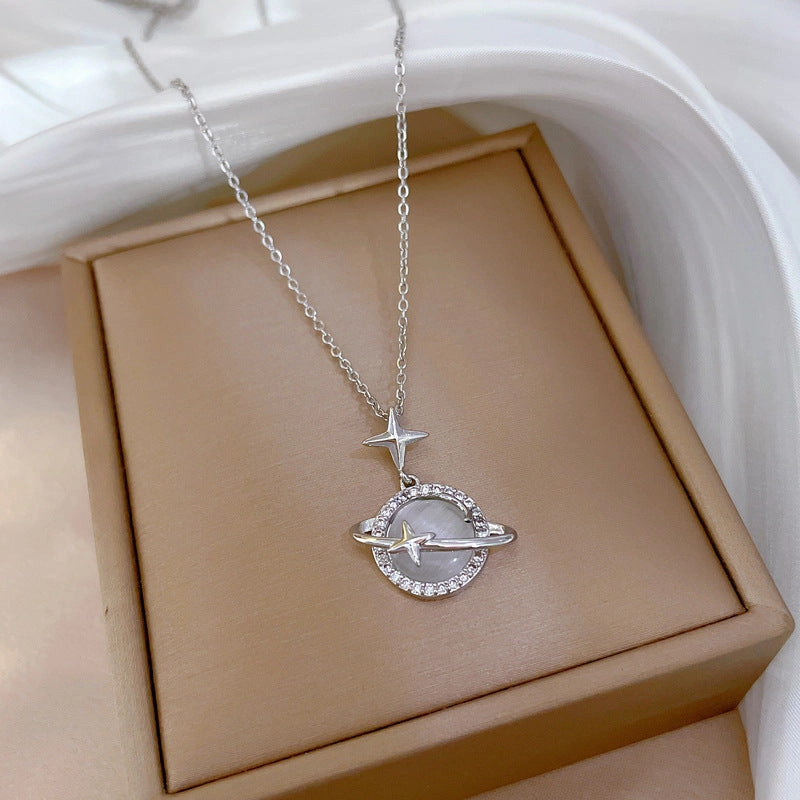 Wholesale Four Leaf Flower Titanium Steel Necklaces