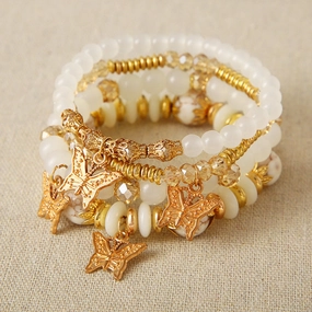 Wholesale Four Piece Butterfly Bracelet